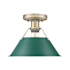 Aged Brass / Pine Green Shades
