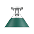 Chrome / Pine Green Shades