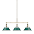 Aged Brass / Pine Green Shades