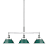 Chrome / Pine Green Shades