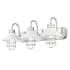 Golden Lighting Lana 3 Light 26" Wide Bathroom Vanity Light Pewter