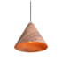 Golden Lighting Conique 13" Wide Pendant Dark Walnut
