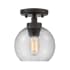 Golden Lighting Galveston Single Light 7-1/4" Wide Flush Mount Ceiling Fixture Rubbed Bronze