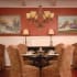 6 Light Chandelier Rose Gold Finish Room View