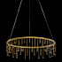 Golden Lighting Lucerna 26" Wide Ring Chandelier Stainless Steel Gold