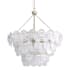 Golden Lighting Cascada 13 Light 32" Wide Pendant Aegean Silver / Cirrus Cloud