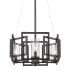 Golden Lighting Marco 4 Light 16" Wide Taper Candle Drum Chandelier Matte Black