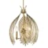 Golden Lighting Cay 3 Light 14" Wide Taper Candle Pendant Vintage Fired Gold