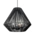 Golden Lighting Valentina 3 Light 21" Wide Outdoor Pendant Natural Black