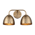 Golden Lighting Shepard 2 Light 16" Wide Vanity Light Modern Brass