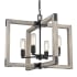 Golden Lighting Lowell 4 Light 24" Wide Chandelier Black