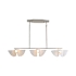 Golden Lighting Glacier 14" Wide Linear Pendant Polished Nickel