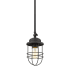 Golden Lighting Seaport 5" Wide Mini Pendant Black