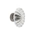 Grandeur Burgundy 1-3/4" Luxury Flower Fluted Crystal Vintage Cabinet Knob Antique Pewter
