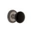 Grandeur Soleil Solid Brass Rose Privacy Door Knob Set with Coventry Knob and 2-3/4" Backset Antique Pewter