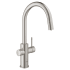 Grohe Blue 2.0 1.75 GPM Single Hole Pull Out Kitchen Faucet for Chilled and Sparkling Water SuperSteel