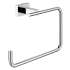 Grohe Essentials Cube 7-5/16" Wall Mounted Towel Ring with StarLight Technology Starlight Chrome