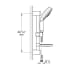 Grohe-GSS-Authentic-CTH-08-Handshower / Slide Bar Dimensional Drawing