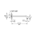 Grohe-GSS-Authentic-CTH-08-Shower Arm Dimensional Drawing