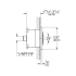 Grohe-GSS-Eurocube-CTH-08-Body Spray Dimensional Drawing