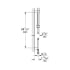 Grohe-GSS-Eurocube-CTH-08-Handshower / Slide Bar Dimensional Drawing