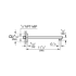 Grohe-GSS-Eurocube-CTH-08-Shower Arm Dimensional Drawing