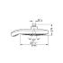 Grohe-GSS-Eurocube-CTH-08-Shower Head Dimensional Drawing