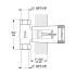 Grohe-GSS-Eurocube-CTH-08-Volume Control Valve Dimensional Drawing