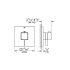 Grohe-GSS-Eurocube-DTH-05-Valve Trim Dimensional Drawing