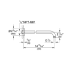 Grohe-GSS-Europlus-CTH-08-Shower Arm Dimensional Drawing