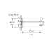 Grohe-GSS-Europlus-SPB-04-Tub Spout Dimensional Drawing