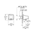 Grohe-GSS-Grandera-DPB-03-Wall Supply Dimensional Drawing