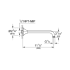 Grohe-GSS-Grandera-DPB-05-Shower Arm Dimensional Drawing