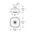 Grohe-GSS-Grandera-DPB-05-Shower Head Dimensional Drawing