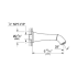 Grohe-GSS-Grandera-DPB-05-Tub Spout Dimensional Drawing