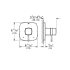 Grohe-GSS-Grandera-DPB-05-Valve Trim Dimensional Drawing