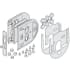 Hafele HAWA Toplock Glass Door Lock for European Profile Cylinder without Cover Cap N/A