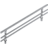 Hafele 17.625" Long Steel Rail for Custom Wood Shelves Chrome