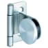 Hafele Inset Screw-Mount Glass Cabinet Door Hinge with 180-Degree Opening Angle (Individual) Stainless Steel