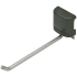 Hafele 5-3/8" Long Single Tool Hook for Omni Track Organization System Matte Aluminum