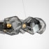 Gunmetal Finish with Smoke Glass Shades