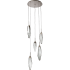 Hammerton Studio Rock Crystal 18" Wide 5 Light Hand Blown Glass Linear LED Pendant Configure Below