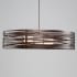 Hammerton Studio Tempest 8 Light 48" Wide LED Drum Chandelier - with Frosted Glass Inner Shades and Finished to Match Outer Metal Shade Flat Bronze