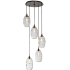 Hammerton Studio Ellisse 18" Wide Artisan Crafted 5 Light Optic Glass Pendant Configure Below