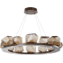 Hammerton Studio Gem 37" Wide 16 Light Hand Blown Glass LED Ring Chandelier Configure Below