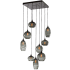 Hammerton Studio Misto 31" Wide Artisan Crafted Optic Glass 9 Light Pendant Configure Below