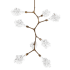 Hammerton Studio Blossom 32" Wide 8 Light LED Abstract Chandelier with Clear Blossom Blown Glass Shades Configure Below