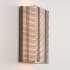 Hammerton Studio Downtown Mesh 2 Light 13" Tall ADA Compliant Wall Sconce - Candelabra (E12) with Frosted Glass Inner and Finished to Match Metal Outer Shade Flat Bronze