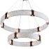 Hammerton Studio Parallel 48" Wide 2 Tier Artisan Crafted LED Chandelier with Hand Textured Glass Configure Below