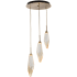 Hammerton Studio Rock Crystal 17" Wide 3 Light Hand Blown Glass Linear LED Pendant Configure Below
